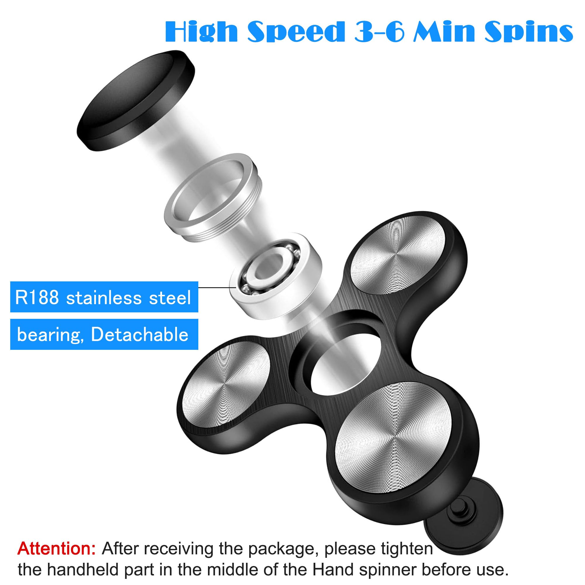Amazon.com: Fidget Spinners Toy Ultra Durable Stainless Steel